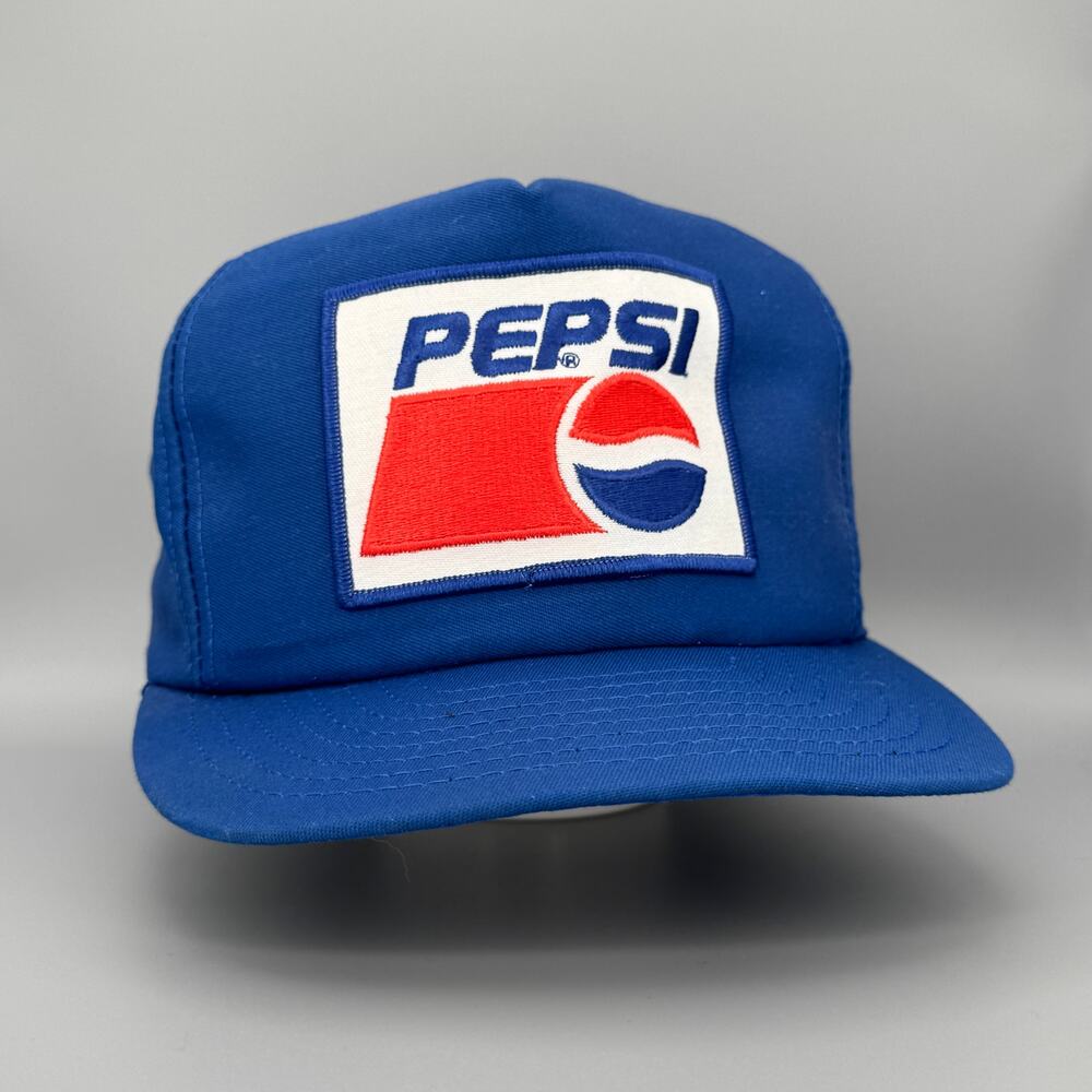 Vintage '80s Pepsi Staff Big Patch CINTAS Snapback Hat